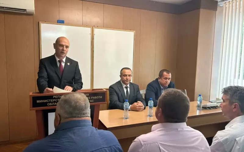 Зам.вътрешният министър Калоян Калоянов, който е бивш шеф в Бургас, представя новия областен директор на МВР