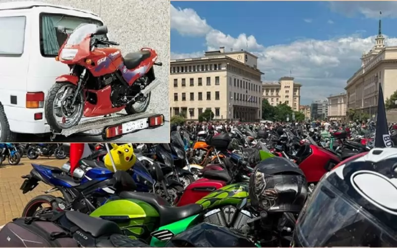 Протестът на мотористите в София в началото на лятото.