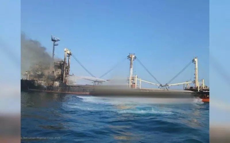 Пожар избухна на другия ударен от дрон кораб