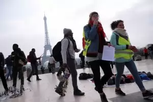 Протестът на "жълтите жилетки" премина с 51 арестувани