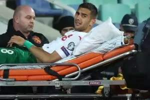 Националите окуражиха пострадалия тежко Чочев