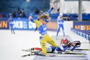 Шведката Хана Йоберг вече има всички титли на 15 км биатлон