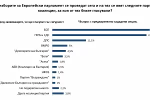 Две агенции дават преднина на БСП пред ГЕРБ