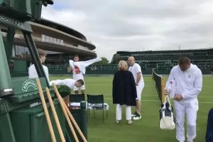 Григор Димитров вече тренира на трева с Андре Агаси