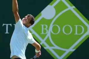 Димитров загрява за Лондон на демонстративен турнир