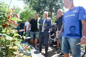  "Левски" почете паметта на Гунди и Котков