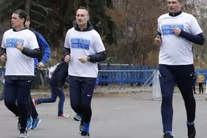 Треньорите на "Левски" бягаха благотворително