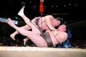 Аоияма е непобеден след два дни на сумо турнира в Токио