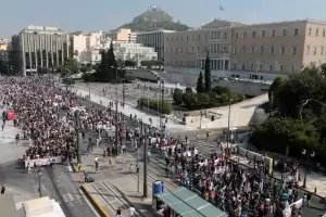 Обща стачка блокира Атина