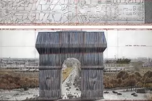 Кристо ще опакова Триумфалната арка догодина