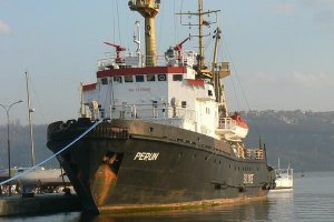 Влекачът  Перун който е учавствал в безброй спасителни операции в Черно