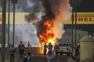 Пилотът от Формула 1 Ромен Грожан който пострада при тежък инцидент по