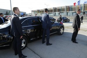 Автомобил на Националната служба за охрана е претърпяла инцидент на автомагистрала Тракия