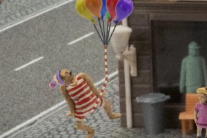 Анимационният герой Джон Дилерманд прилича малко на пластилинено човече дребничък старичък