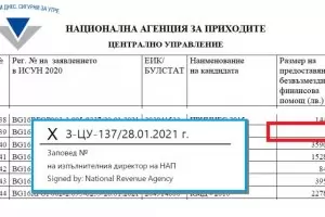 НАП изплати 90 стотинки в помощ на фирма заради кризата