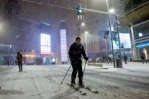 Рекордните -35 градуса в Испания заради бурята Филомена