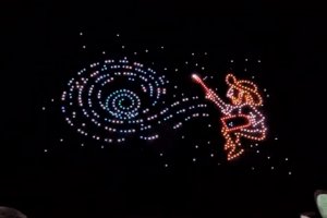 Шестстотин дрона се събраха заедно в Тиендзин Китай и влязоха в ролите на звезди за