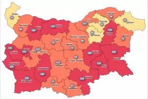 12 области са вече в червената зона за COVID-19