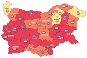 14 области вече са в червената зона
