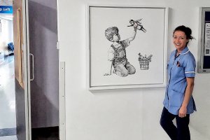 Картина на британския уличен художник Банкси бе продадена за рекордните 23 милиона