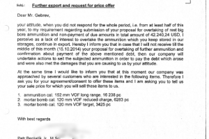 Българската оръжейна компания ЕМКО на Емилиян Гебрев използва и документи