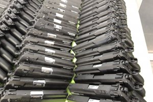 186 пистолети преправени от газови в бойни както и 7475