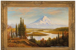 Картина с маслени бои от края на XIX век вандализирана