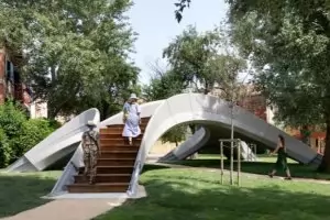 Построиха 3D мост без арматура