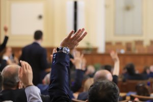 Лидерът на БСП Корнелия Нинова и съпредседателят на Демократична България