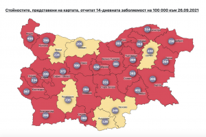 Коронавирусната инфекция у нас тръгна да катери нови върхове 2536 са