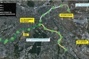 Плановете на Столична община за бъдещо разширение на третия метродиаметър