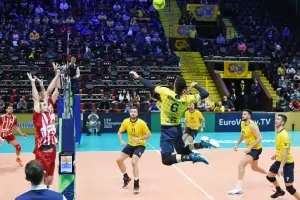 "Хебър" разби "Олимпиакос" и е на 2 гейма от Шампионската лига