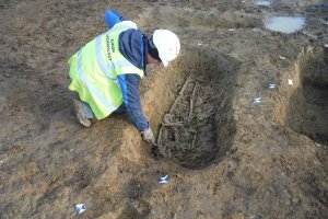 При археологическо изследване на терен определен за застрояване край село