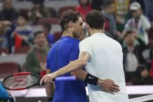 Димитров тренира с Надал на "Род Лейвър Арина"