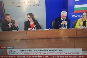 Влезлите в България украински бежанци са 69 735 души останалите