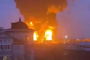Вертолети взривиха руска петролна база до границата с Украйна