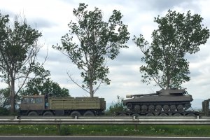 Движение на военна техника и военнослужещи по републиканската пътна мрежа