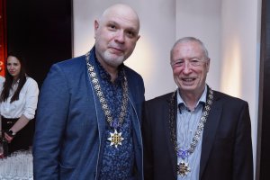 Театралният режисьор проф Здравко Митков и композиторът Антони Дончев са