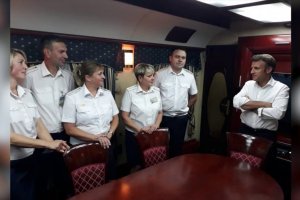 Тримата западноевропейски лидери Еманюел Макрон Олаф Шолц и Марио Драги