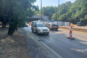 Три месеца след старта на ремонта на тунела към ж к