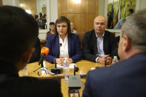 Първият кръг от преговори които БСП проведоха с представители на