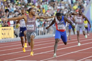 Канада сензационно спечели световната титла в щафетата на 4х100 м