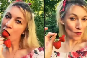 ОТ УЛЬIБКИ ХМУРЬIЙ ДЕНЬ ХМУРЕЙ Говорителката на руското МВнР Мамаша