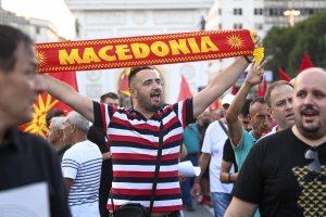 Снощните протести в Скопие срещу френското предложение за старт на