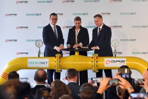 Полша Норвегия и Дания откриха днес официално стратегически газопровод който