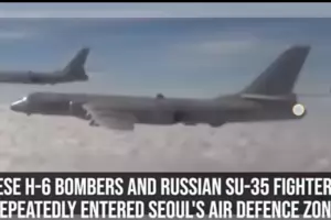 Руски и китайски бомбардировачи влязоха в ПВО зоната на Южна Корея
