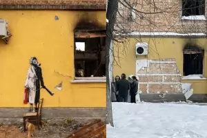 Откраднаха графит на Банкси от стена край Киев