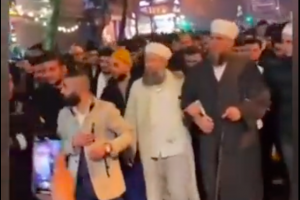 Група представители на най консервативната ислямска общност в Турция Исмаилага İsmailağa