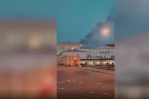 Чайник подпали сграда на руското Министерство на отбраната