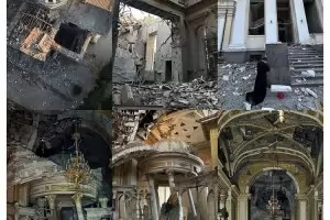 Руска ракета удари олтара на Преображенската катедрала